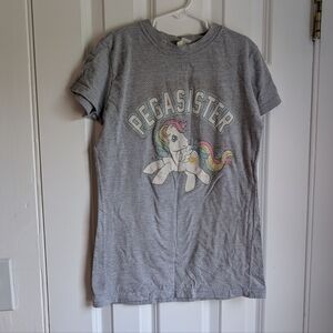 My Little Pony Pegasus Pegasister Girls T Shirt Size S (4 / 5) Grey